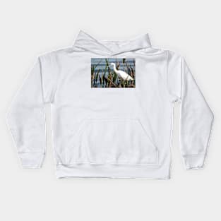 Walking Egret Kids Hoodie